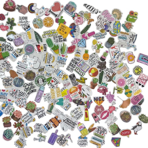 300 Pieces Assorted Waterproof Stickers for Laptops, Water Bottles, Journals… - Picture 4 of 6